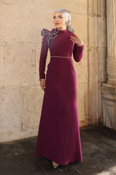 Omuz Detay Gelincik Abiye